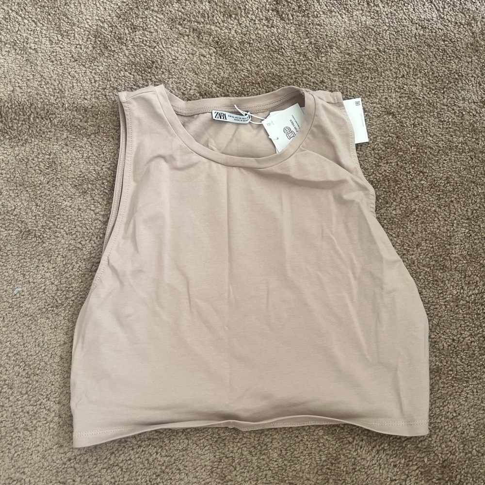 Zara cropped tank top